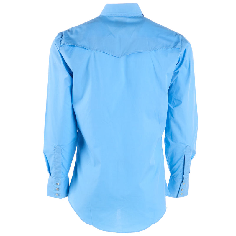 Ely Cattleman Mens Pro Blue Long Sleeve Shirt
