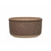 Stoneware Bowl with Lid Reactive Glaze