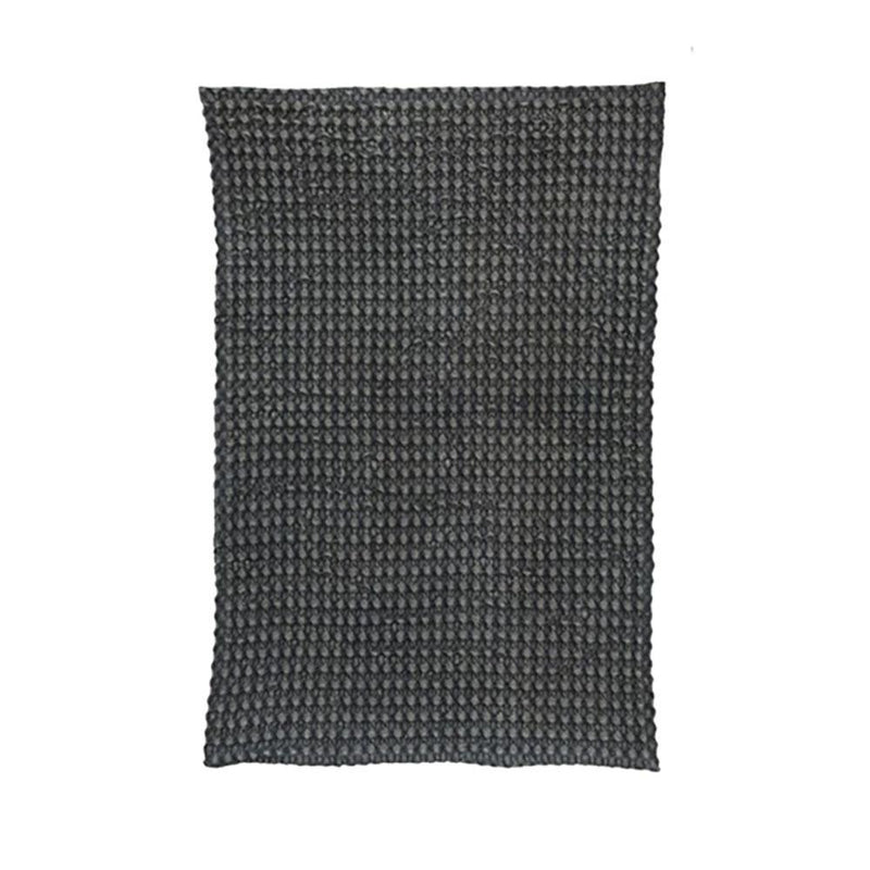 Stonewashed Cotton Waffle Weave Tea Towel Charcoal
