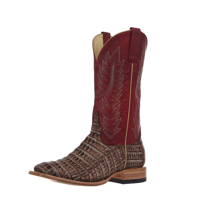Men's Cigar Sundance Caiman Tail Vamp 13in Red Texas Top