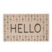 Black and White Hello Doormat