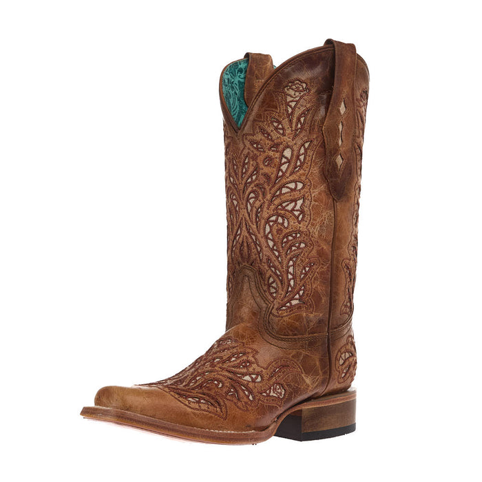 Women's Sand Inlay Vamp 13in Matching Top Boot