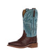 Women's Waverly Antique Cigar Caiman Belly 11In Marbled Sky Blue Top Boot