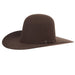 7X Hickory 4 1/4in Brim Open Crown Felt Hat