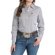 Women's White Stripe Shirt
