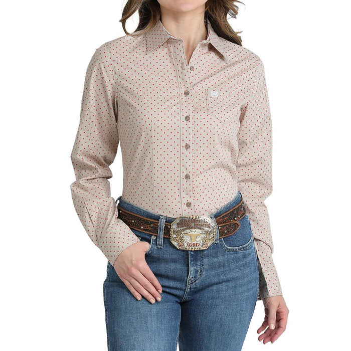 Women's Khaki Print Shirt
