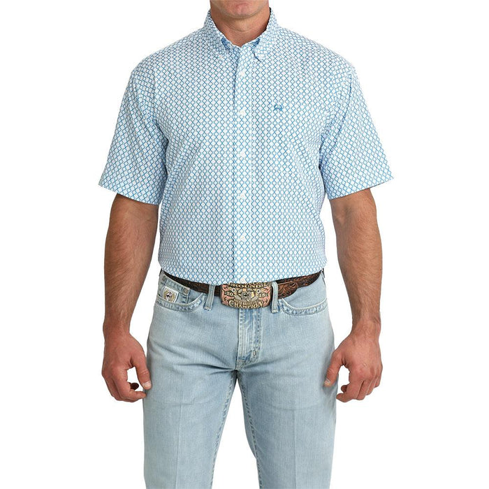 Men's ArenaFlex Blue Short Sleeve Shirt