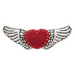 Shaped Wing and Hearts Hook Pillow