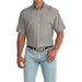 Men's Grey Print ArenaFlex Short Sleeve Shirt