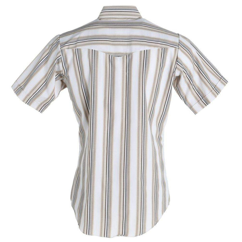 Ely Cattleman Men's Stripe Western Snap Shirt