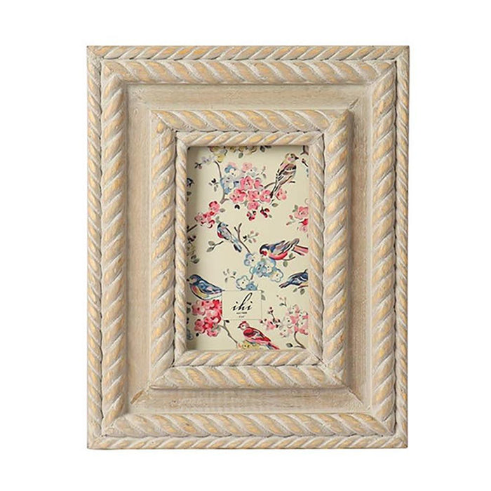 Rope Carved Grey Frame 4x6