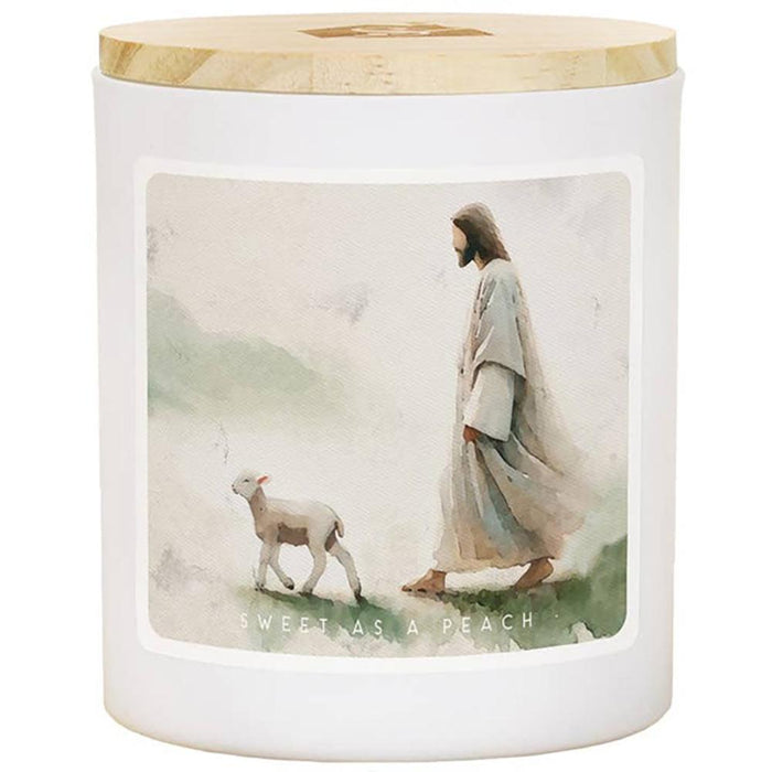 Jesus Walking Lamb Candle