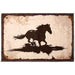 Running Horse Small Western Rug