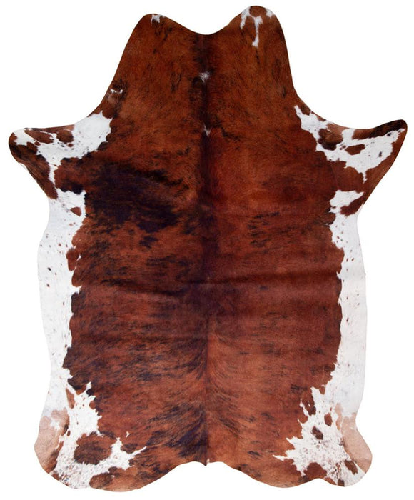 Small Faux Cowhide White Belly Accent Rug