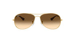 Gradient Brown Arista Cockpit Sunglasses