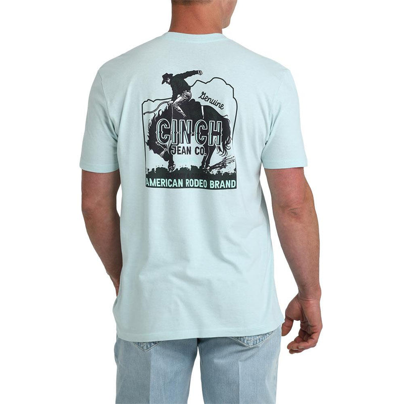 Men's Green American Rodeo Tee Shirt