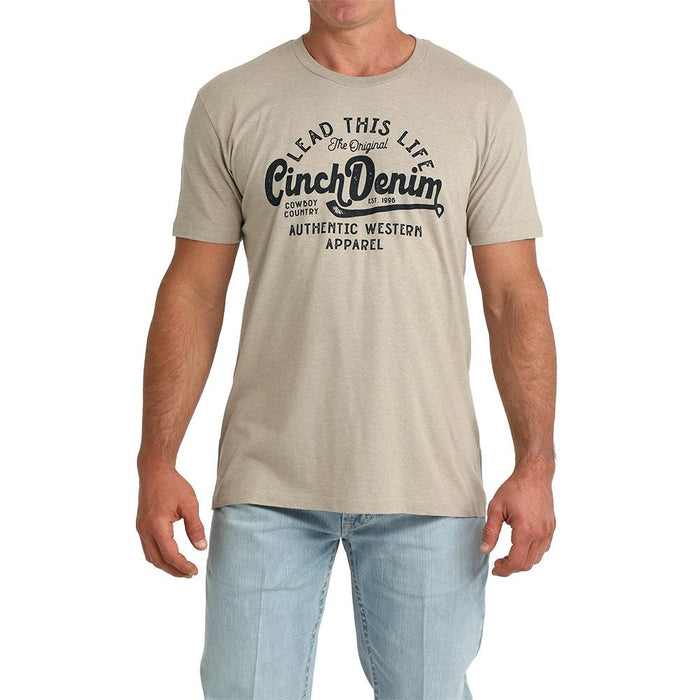 Men's Khaki Lead This Life Tee Shirt