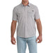 Men's Burgundy Camp Pinstripe Shirt