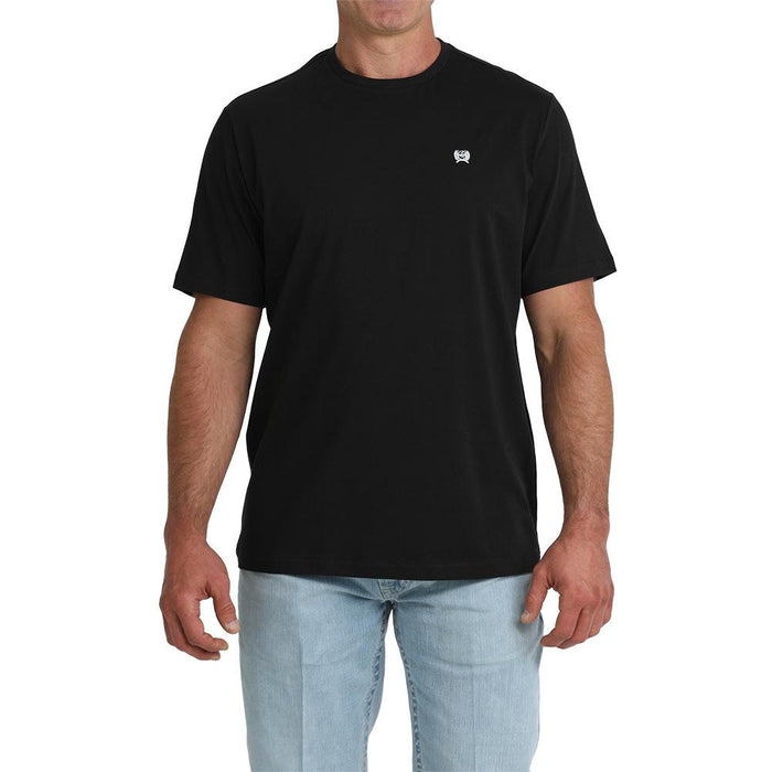 Men's Black Solid Tee Shirt