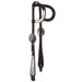 Double Ear Chocolate Basket Tooled Show Wide Cheek Headstall