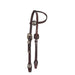 Silver Iron Single Ear Basket Stamp Show Headstall