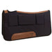 Black Canvas Top 1in Square Contoured Relief Shim Saddle Pad