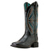 Women's Round Up Ruidoso Black Vamp 12in Black Patent Top Boot