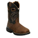 Men's Slickline 11In Waterproof Brown Soft Square Toe Work Boot