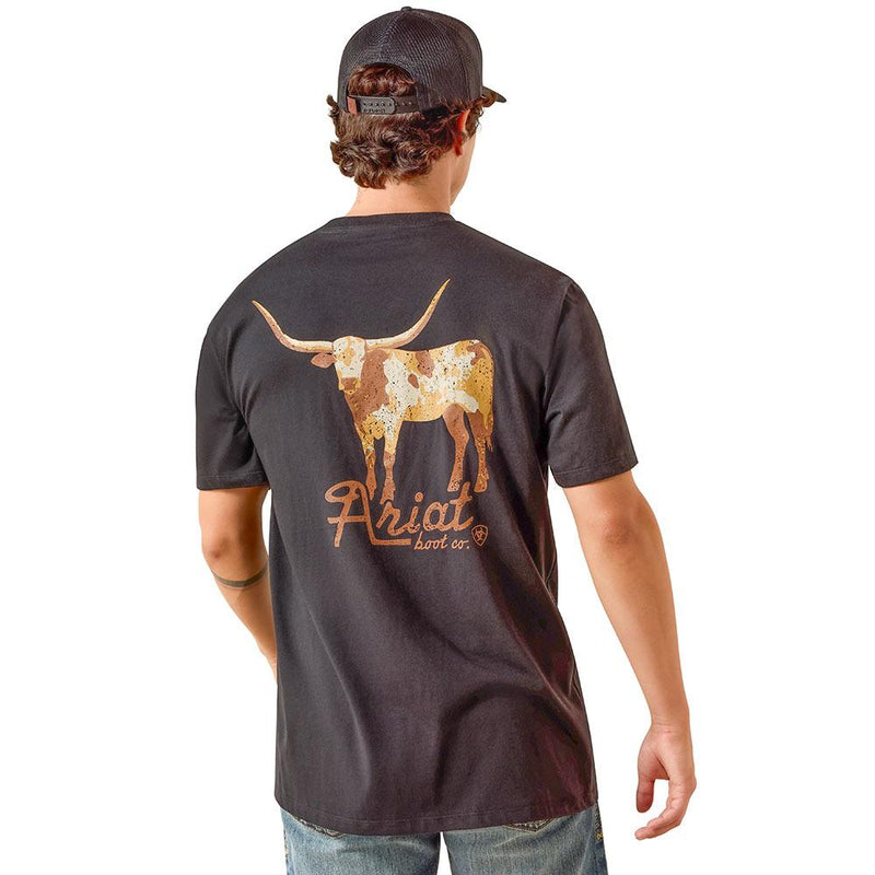 Men's Cowmooflage Black Tee Shirt