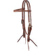 Chocolate Roughout Prescott Buckle Browband Headstall