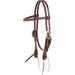 Chocolate Roughout Salinas Buckle Browband Headstall