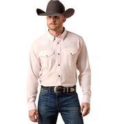 Men's Barely Pink Slub Fitted Shirt