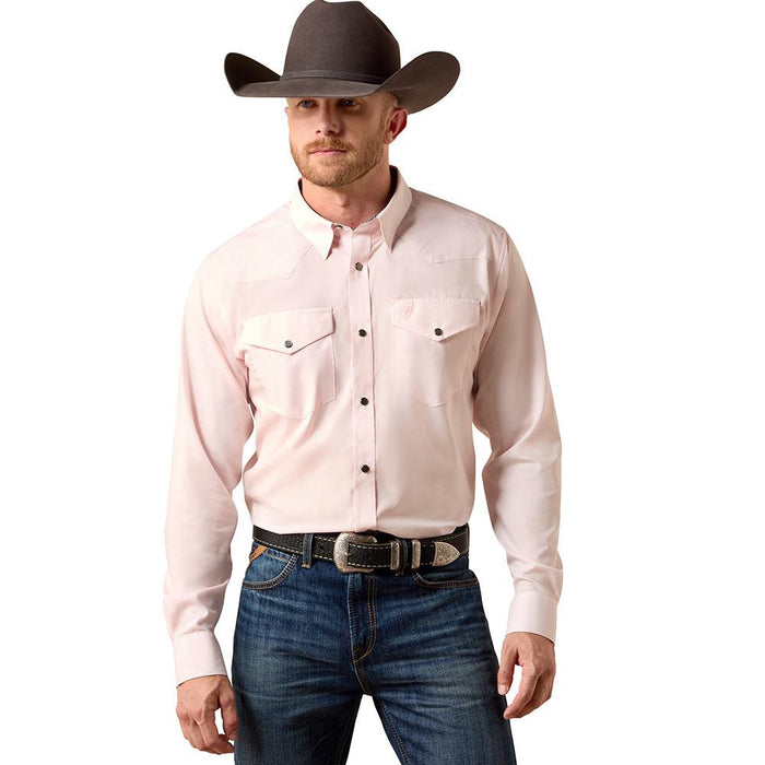 Men's Barely Pink Slub Fitted Shirt