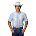 Men's Jake Blue Short Sleeve Snap Shirt