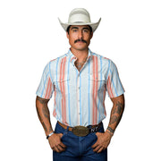 Men's Harrison Salmon Short Sleeve Snap Shirt