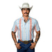 Men's Harrison Salmon Short Sleeve Snap Shirt