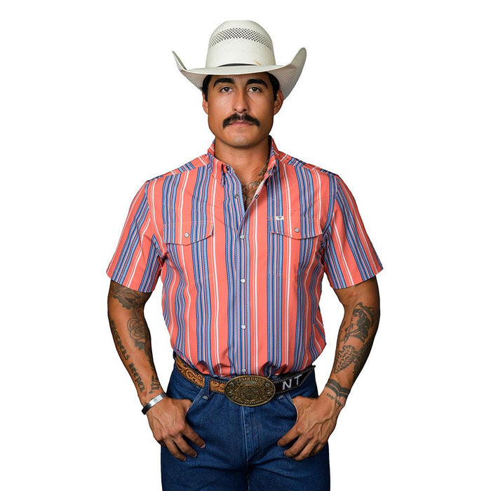Men's James Salmon Short Sleeve Snap Shirt