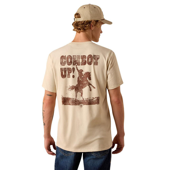 Men's Natural Cowboy Up Tee Shirt
