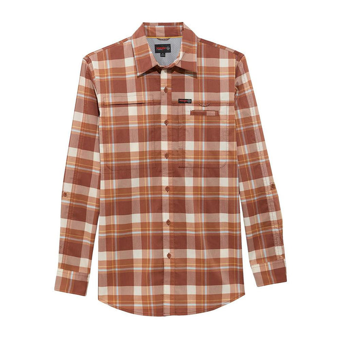 Men's Mahogany Check Hike To Fish ATG Shirt