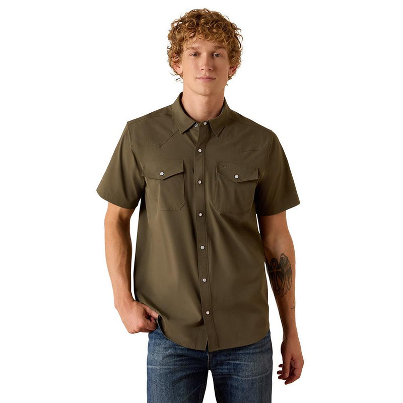 Men's Grape Leaf 4 Way Stretch VentTek Western Shirt