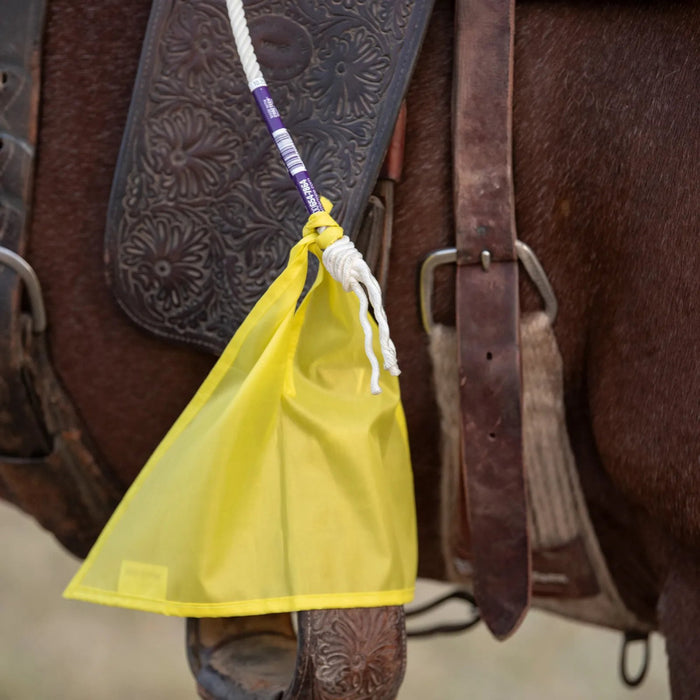 Neon Yellow Breakaway Flag Tear Away Tag 4 Pack