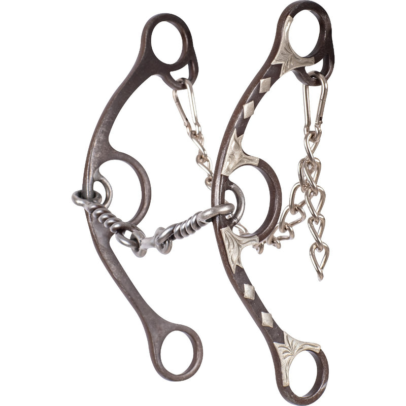 Sherry Cervi Twisted Wire Dog Bone Long Shank Gag Bit