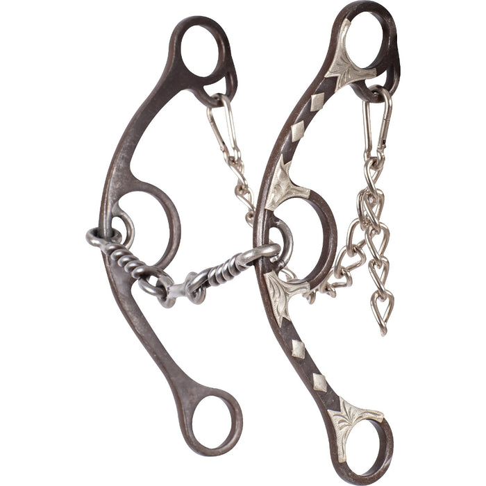 Sherry Cervi Twisted Wire Dog Bone Long Shank Gag Bit