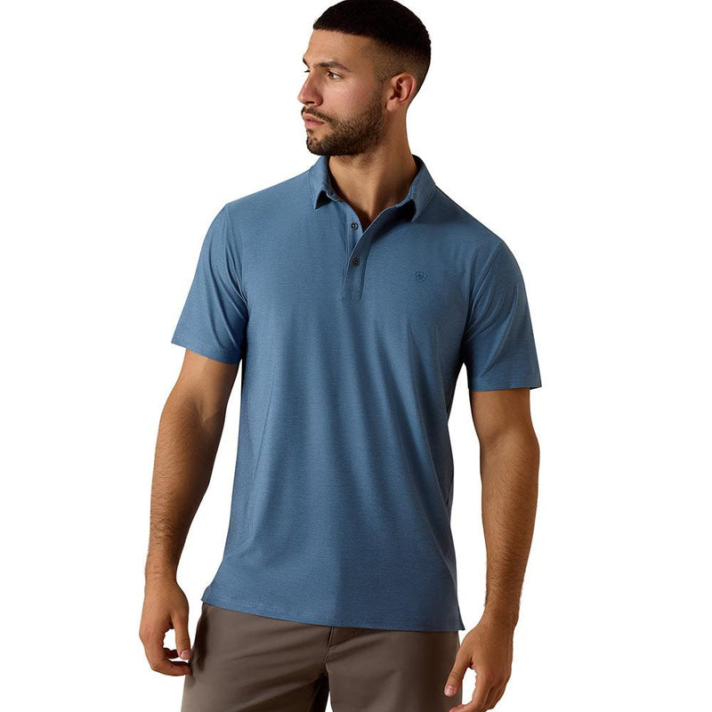 Men's Captain's Blue Fitted Charger 2.0 Polo