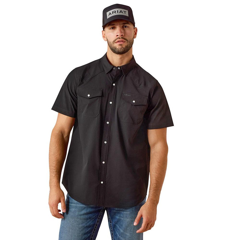 Men's Black 4 Way Stretch VentTek Shirt