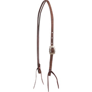 Chocolate Roughout Prescott Buckle Split Ear Headstall
