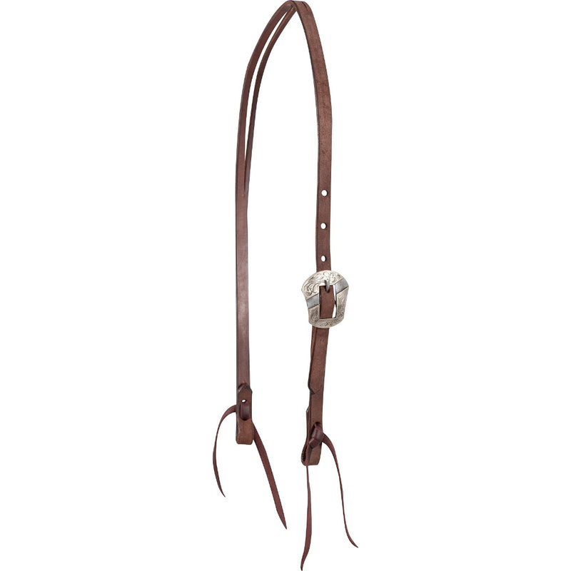 Chocolate Roughout Salinas Buckle Split Ear Headstall