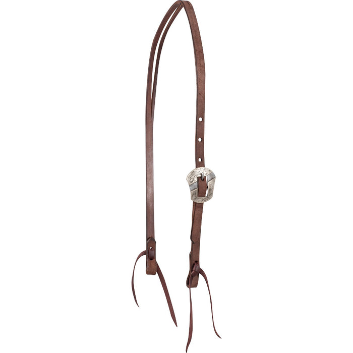Chocolate Roughout Salinas Buckle Split Ear Headstall