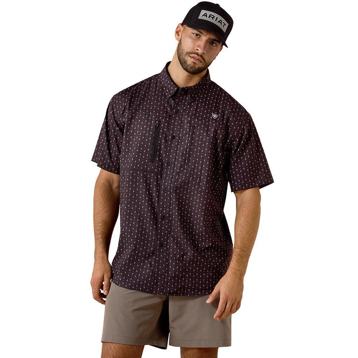 Men's Black Printed VentTek Shirt