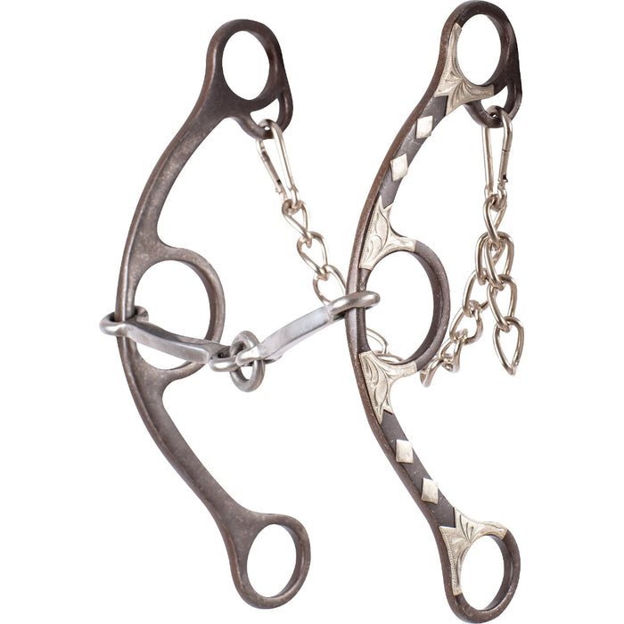 Sherry Cervi O Ring Square Snaffle Long Shank Bit